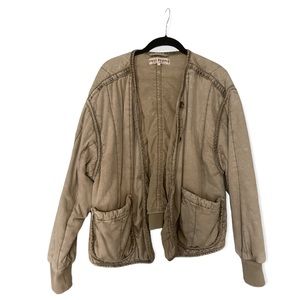 Free People Quilted Bomber Jacket